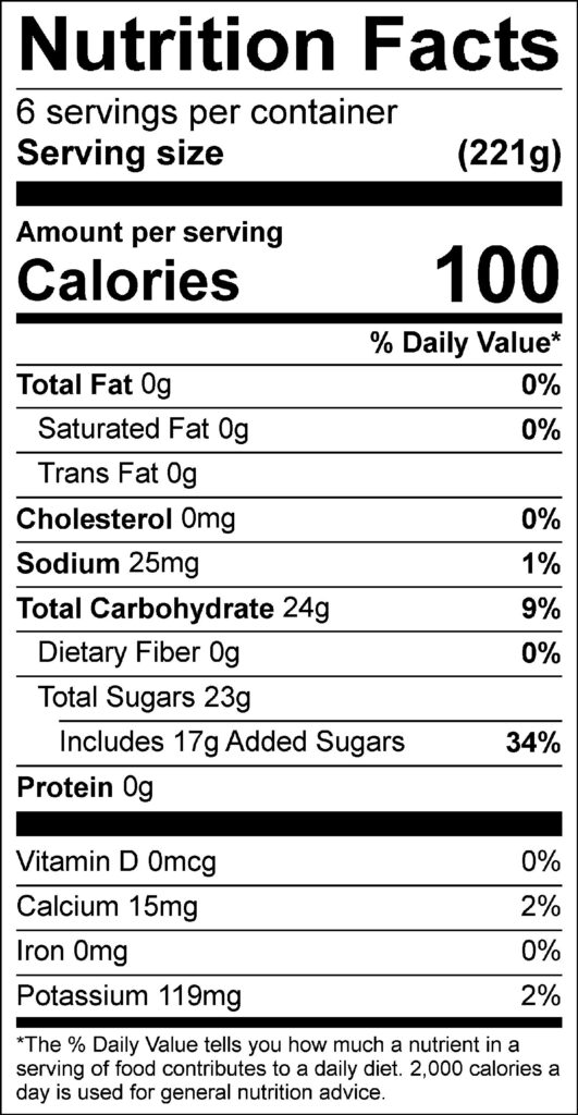 Pink Grapefruit and Mint Cooler Nutrition Facts